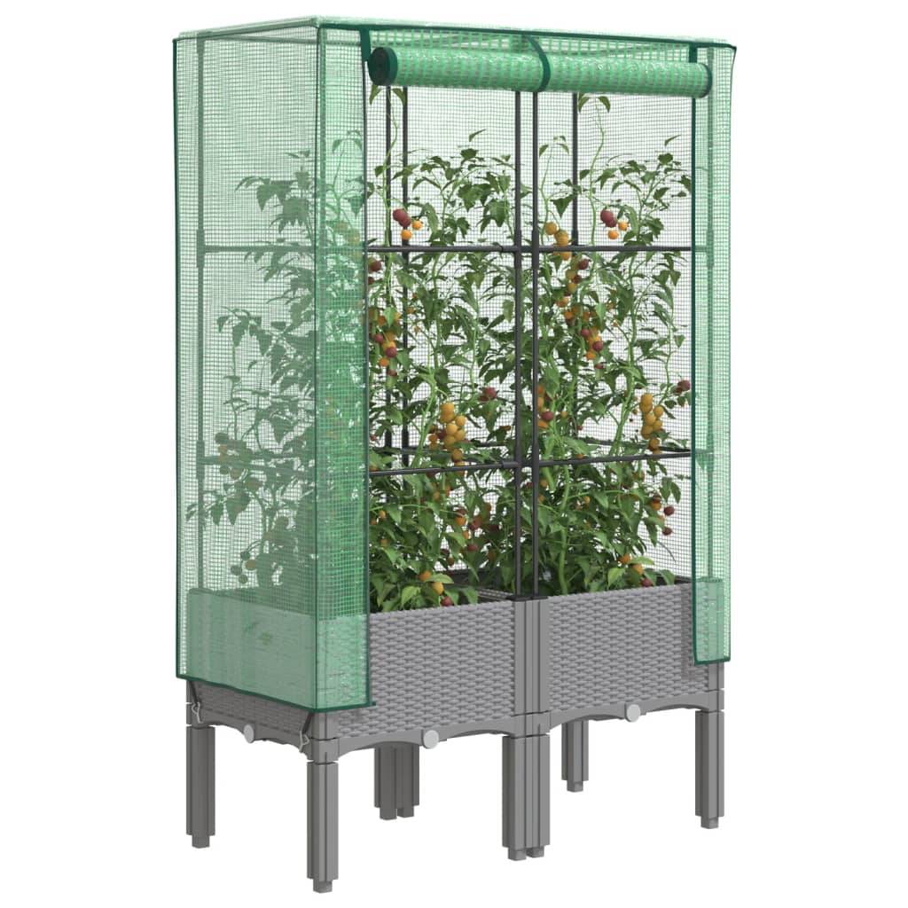 Vidaxl - Jardinière surélevée avec housse aspect rotin 80x40x140 cm vidaXL 4015861 - Image 1