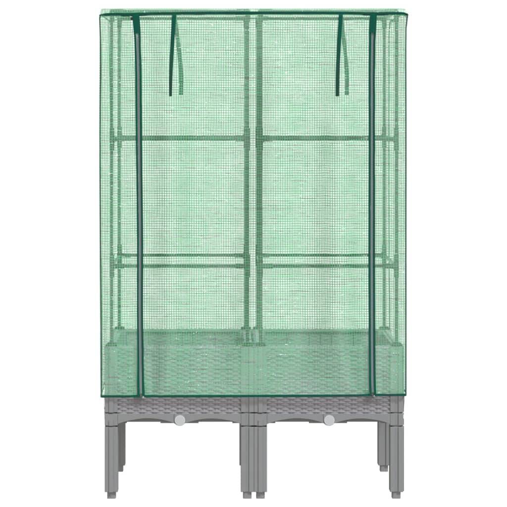 Vidaxl - Jardinière surélevée avec housse aspect rotin 80x40x140 cm vidaXL 4015861 - Image 8