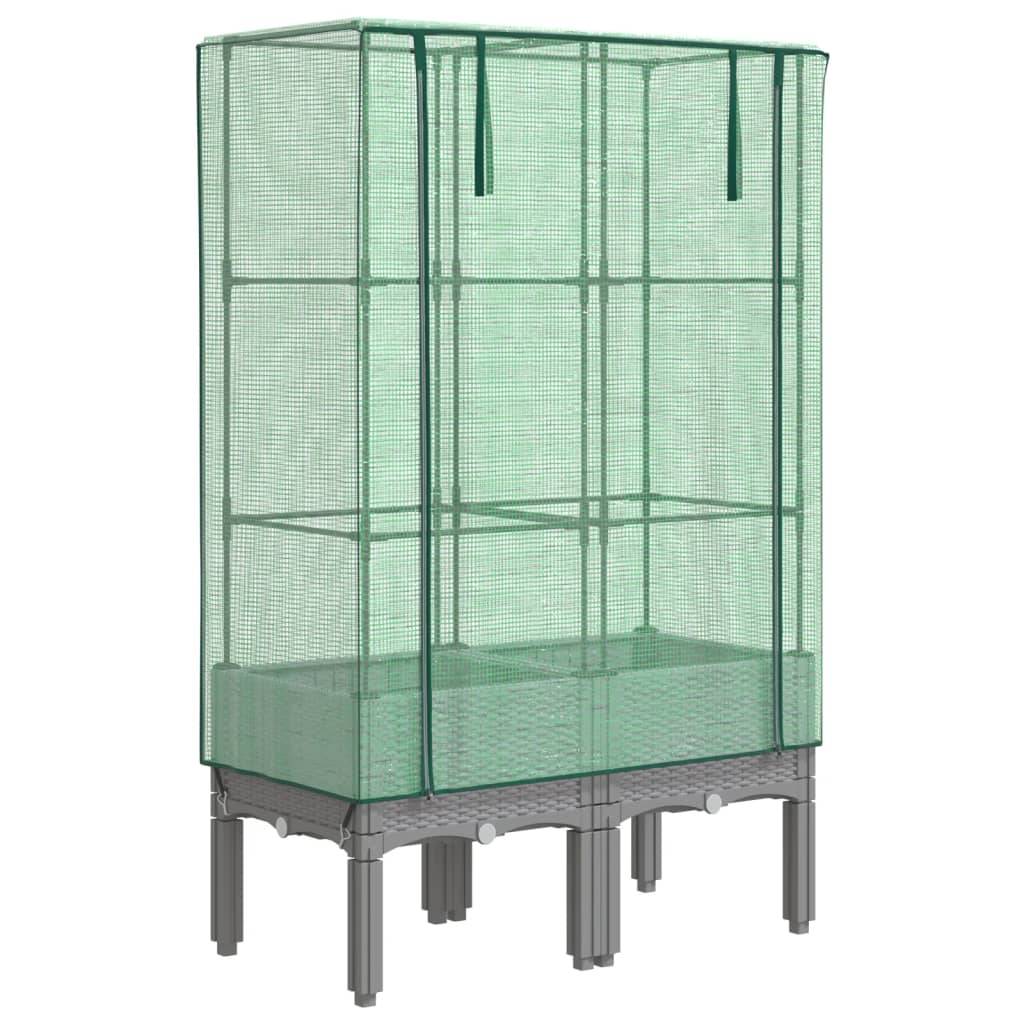 Vidaxl - Jardinière surélevée avec housse aspect rotin 80x40x140 cm vidaXL 4015861 - Image 2