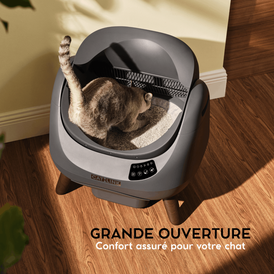 Catlink Open-X Litière autonettoyante pour chats - Gris foncé CATLINK - Image 2