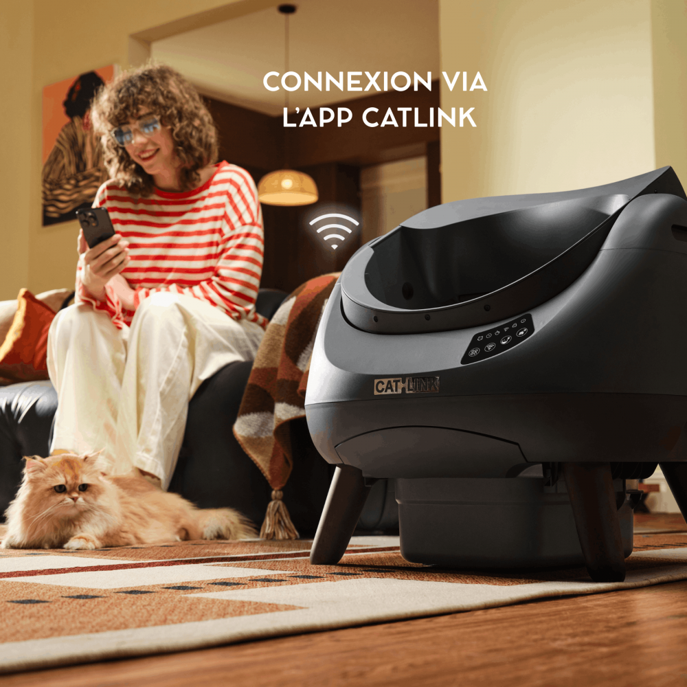 Catlink Open-X Litière autonettoyante pour chats - Gris foncé CATLINK - Image 3