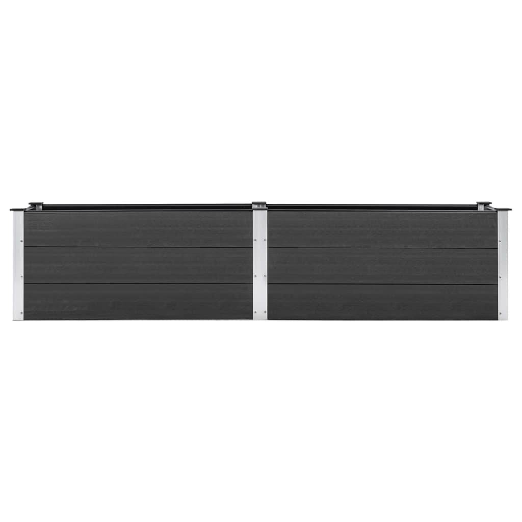 Jardinière lit surélevé plantes fleurs jardin 250 x 50 x 54 cm WPC gris - Image 2