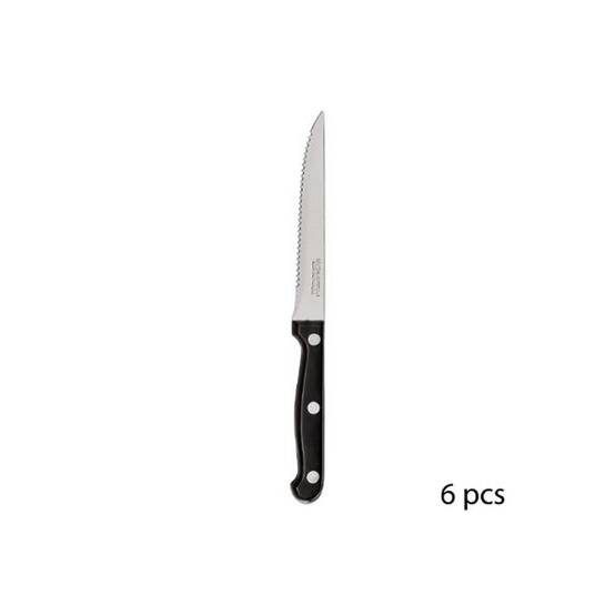 Lot de 6 Couteaux de Table "Steak" 27cm Noir - Image 3