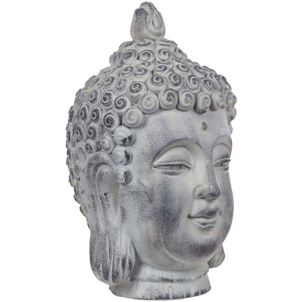 The Home Deco Factory - Tête de bouddha en magnésia 42 cm - Image 3
