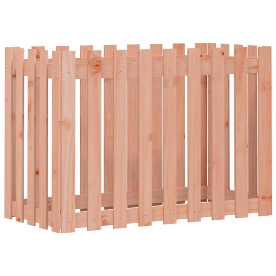Helloshop26 - Jardinière bac lit surélevé plantes fleurs terrasse jardin de jardin design de clôture bois douglas massif marron - Image 1