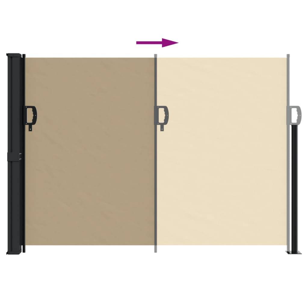 Maison Chic - Store Banne - Auvent latéral rétractable beige 140x600 cm - MEUBLE PRO-JU4838 - Image 5