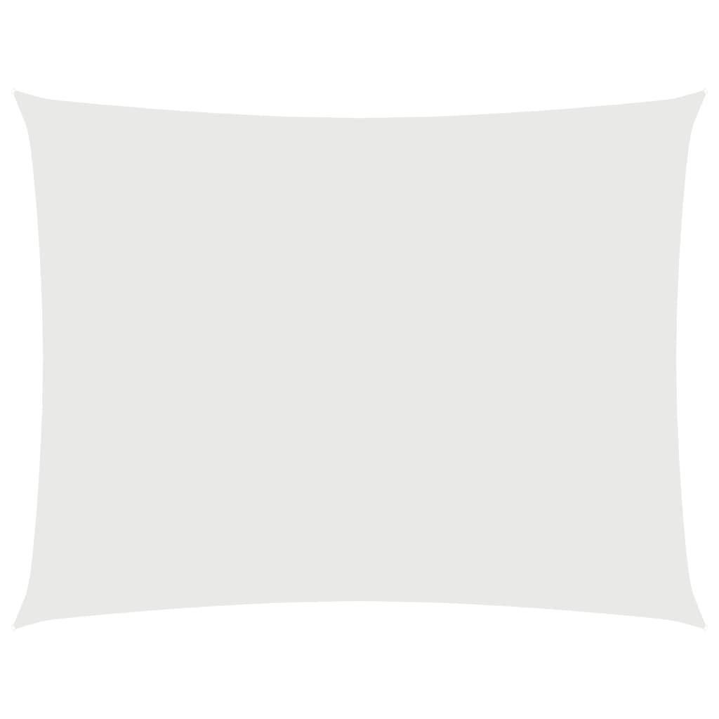 Voile de parasol - accessoire parasol - Tissu de remplacement pour parasol tissu oxford rectangulaire 3x6 m blanc - MEUBLE PRO - Image 1