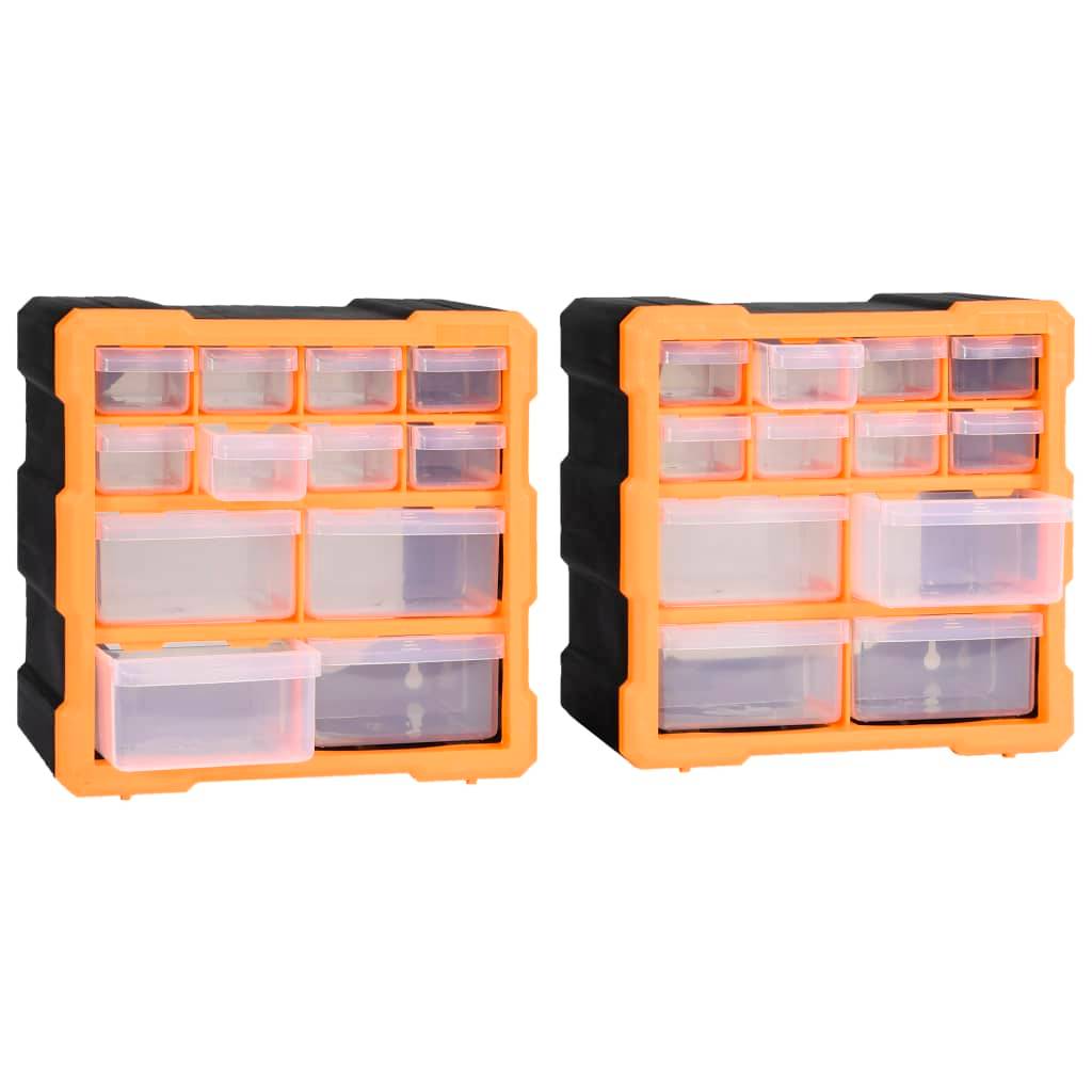 Helloshop26 - Organisateurs multi-tiroirs avec 12 tiroirs 2 pièces 26,5 cm - Image 4