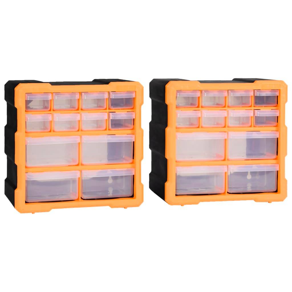 Helloshop26 - Organisateurs multi-tiroirs avec 12 tiroirs 2 pièces 26,5 cm - Image 1
