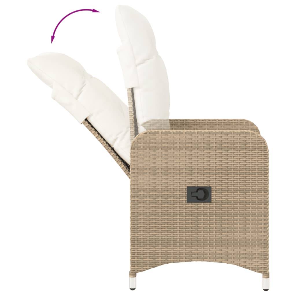 Prolenta Premium - Chaises de jardin rotin beige  54,5 x 58,5 x 92 cm  - Prolenta premium p3184.9 - Image 7