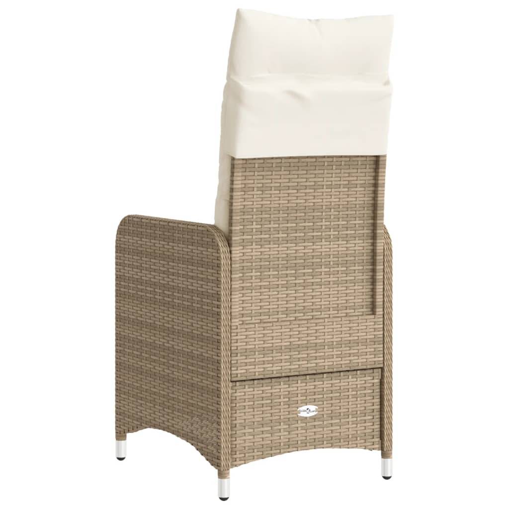 Prolenta Premium - Chaises de jardin rotin beige  54,5 x 58,5 x 92 cm  - Prolenta premium p3184.9 - Image 6