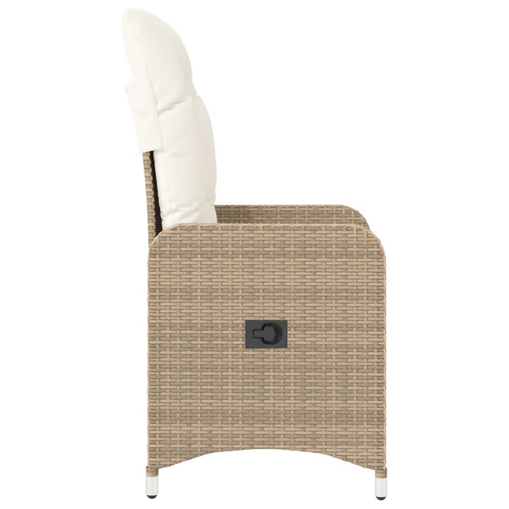 Prolenta Premium - Chaises de jardin rotin beige  54,5 x 58,5 x 92 cm  - Prolenta premium p3184.9 - Image 5