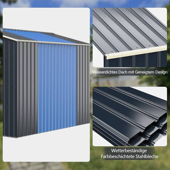 Kit d'Extension pour Abri de Jardin 277,5 x 64 x 202,5cm - Image 5