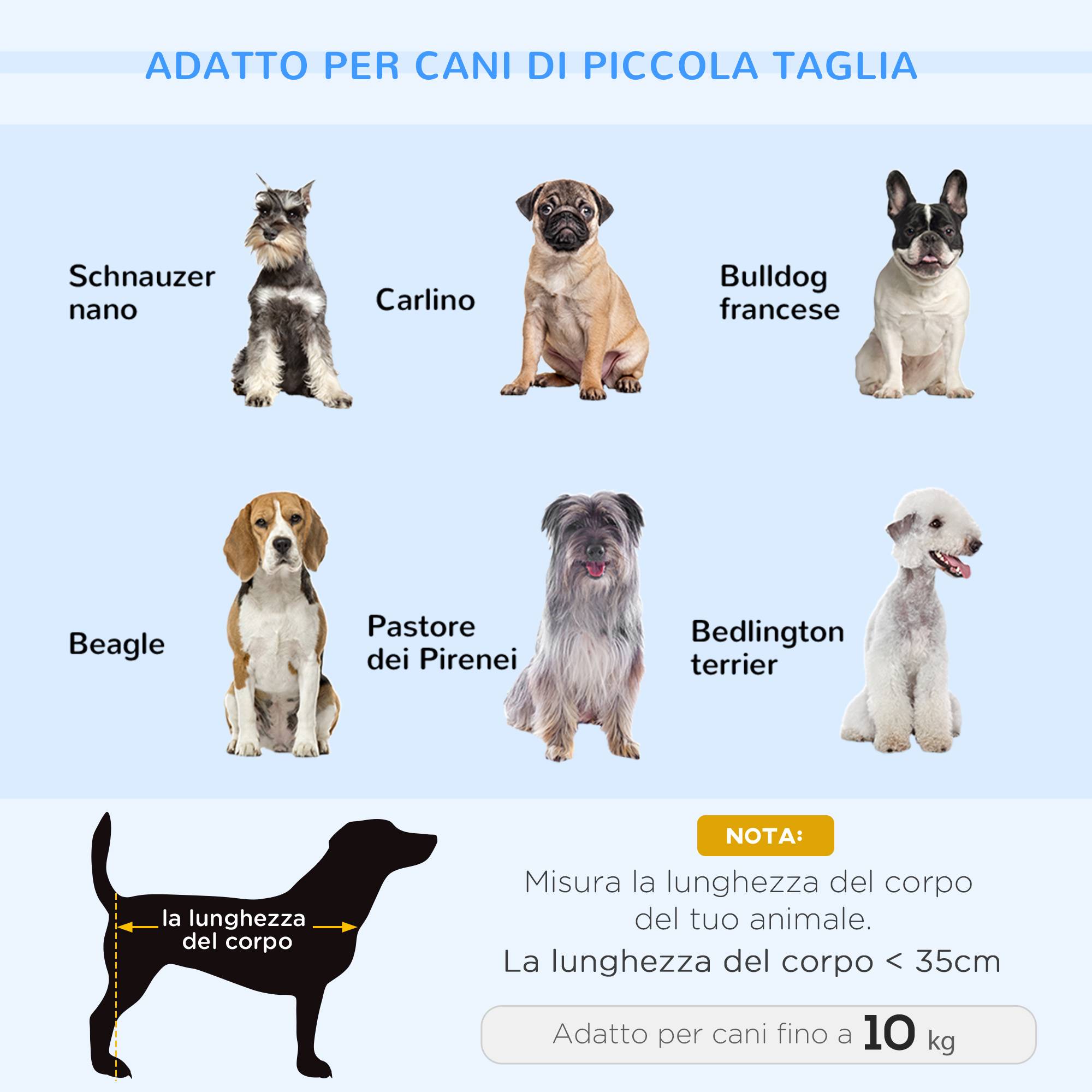 Niche intérieure pour petit chien/chat(max 10kg),bleu - Image 9