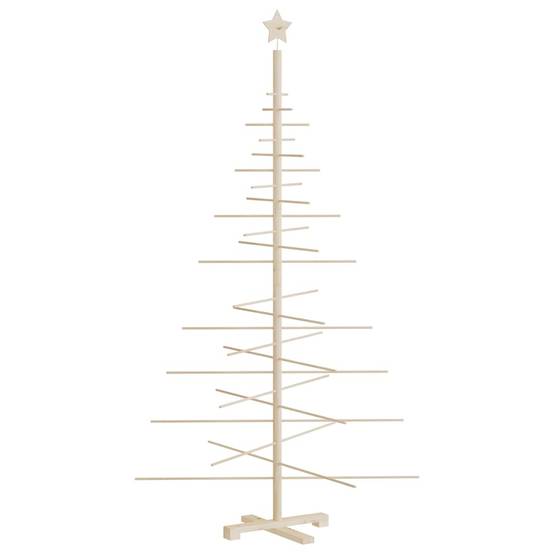 Sapin de Noël en bois de pin décoratif à personnaliser pour fêtes intérieur 180 cm – ComfortXL Outdoor Living - Image 5