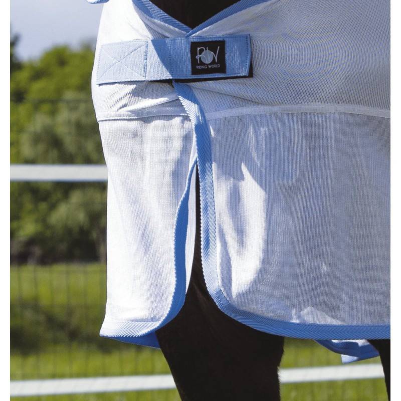 Chemise Filet Cheval - Blanc et Bleu - Riding World Combo - taille 215 - Image 2