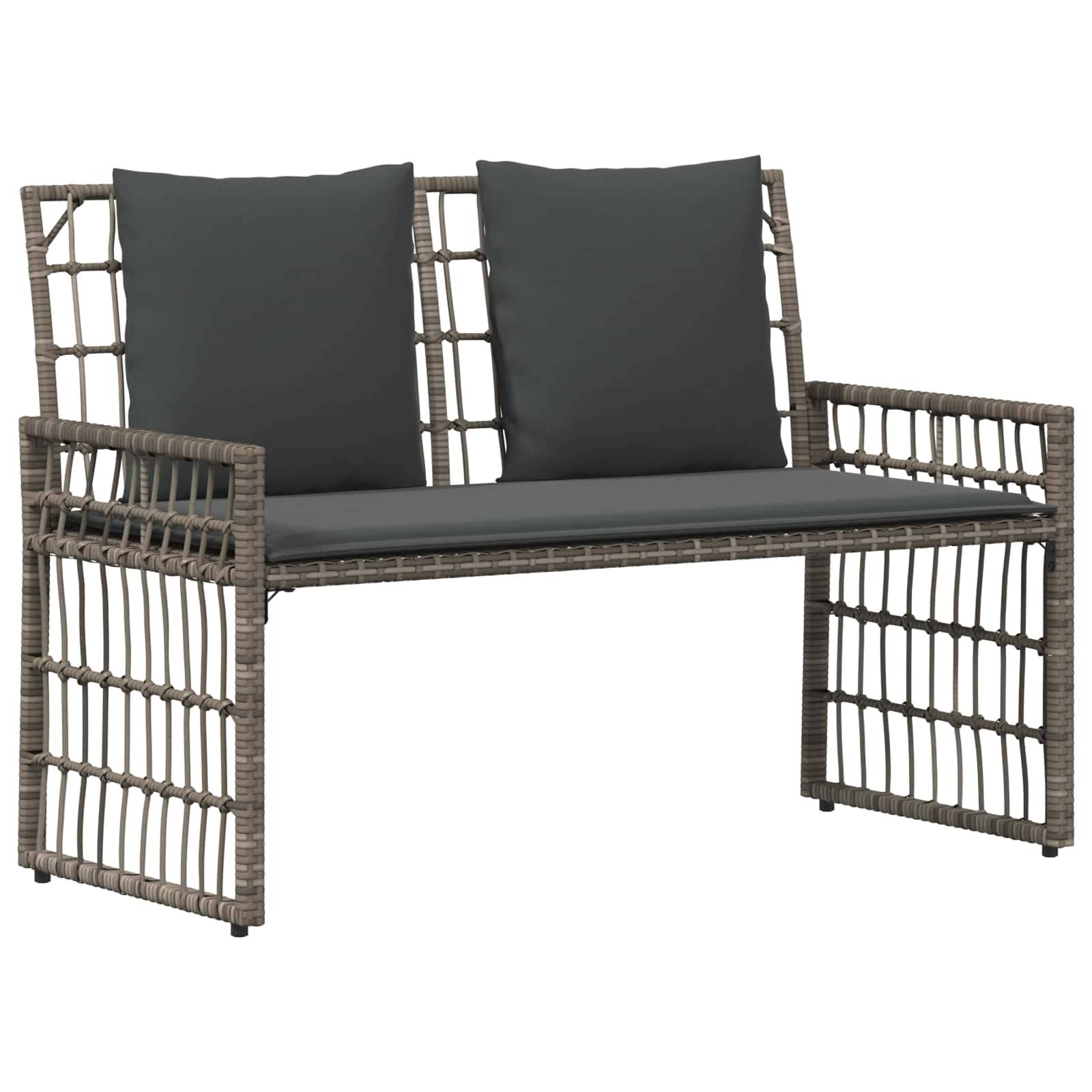 Vidaxl - Ensemble de meubles d'extérieur 4 pcs-Salons de jardin 4 place Gris et Gris foncé - Image 6