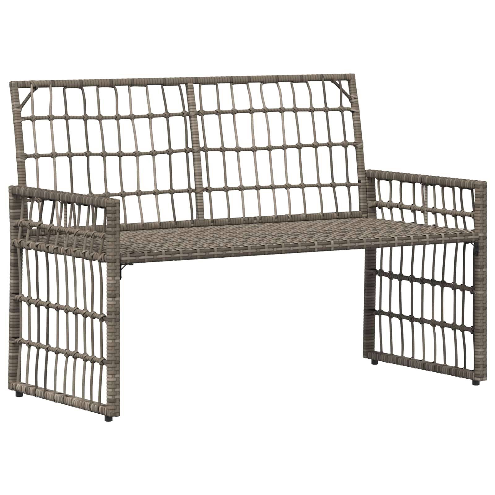 Vidaxl - Ensemble de meubles d'extérieur 4 pcs-Salons de jardin 4 place Gris et Gris foncé - Image 9