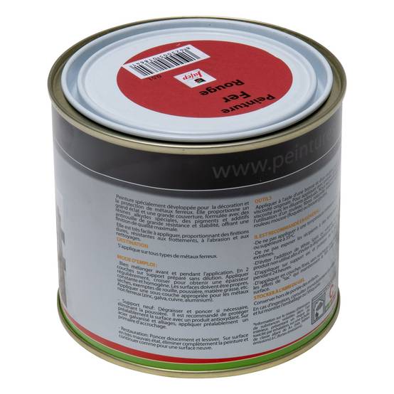 Peinture fer antirouille rouge 0,5L 500 ml - 500 ml - Image 3