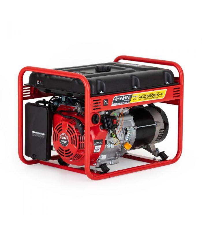 Groupe électrogène à essence 5 kW AVR, usage professionnel et domestique - Hahn  Sohn HGG 5500 X-H - Image 1