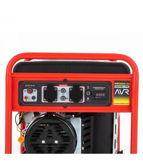 Groupe électrogène à essence 5 kW AVR, usage professionnel et domestique - Hahn Sohn HGG 5500 X-H - Image 6