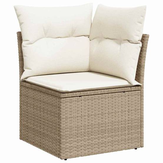 ComfortXL - Salon d'extérieur 8 places en résine tressée avec table de jardin Beige – ComfortXL Outdoor Living - Image 7