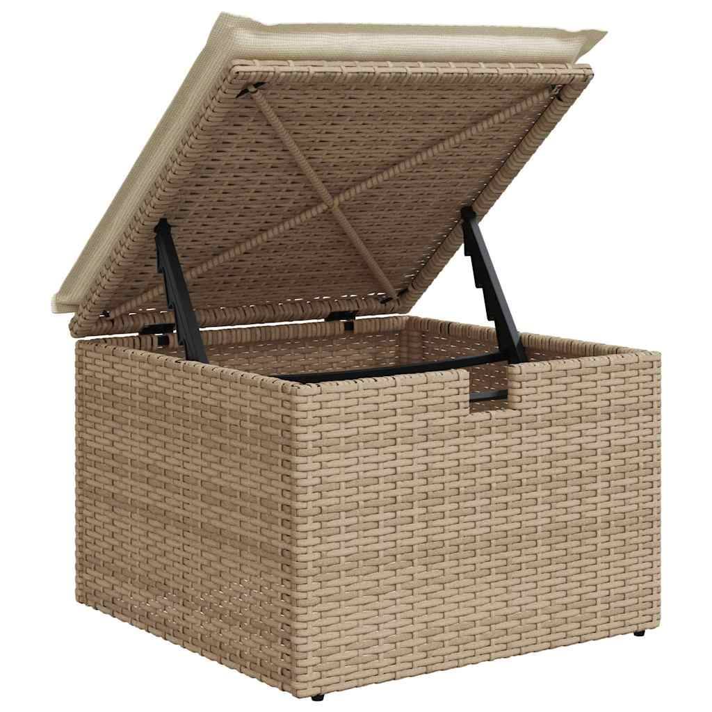 ComfortXL - Salon d'extérieur 8 places en résine tressée avec table de jardin Beige – ComfortXL Outdoor Living - Image 8