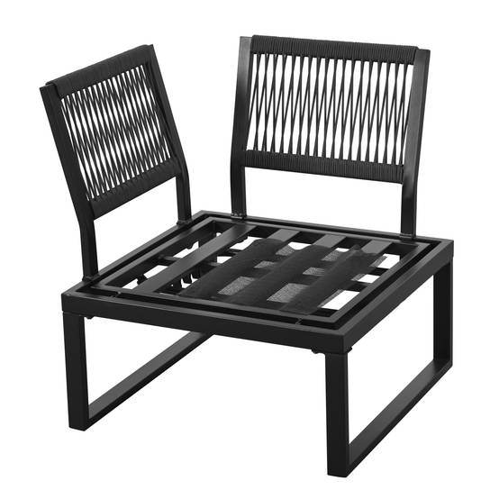 Salon de jardin d'angle acier galvanisé terrasse convertible lits inclinables gris - ComfortXL Outdoor Living - Image 9