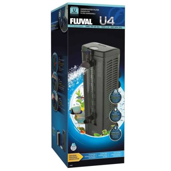 Fluval - FLUVAL Filtre submersible U4 - Pour aquarium - Image 4