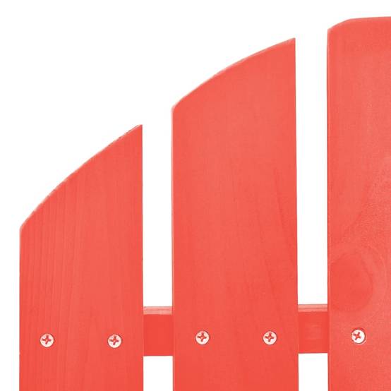ComfortXL - Rocking Chair Adirondack Bois de Sapin Fauteuil à Bascule de Jardin Extérieur Rouge – ComfortXL Outdoor Living - Image 5