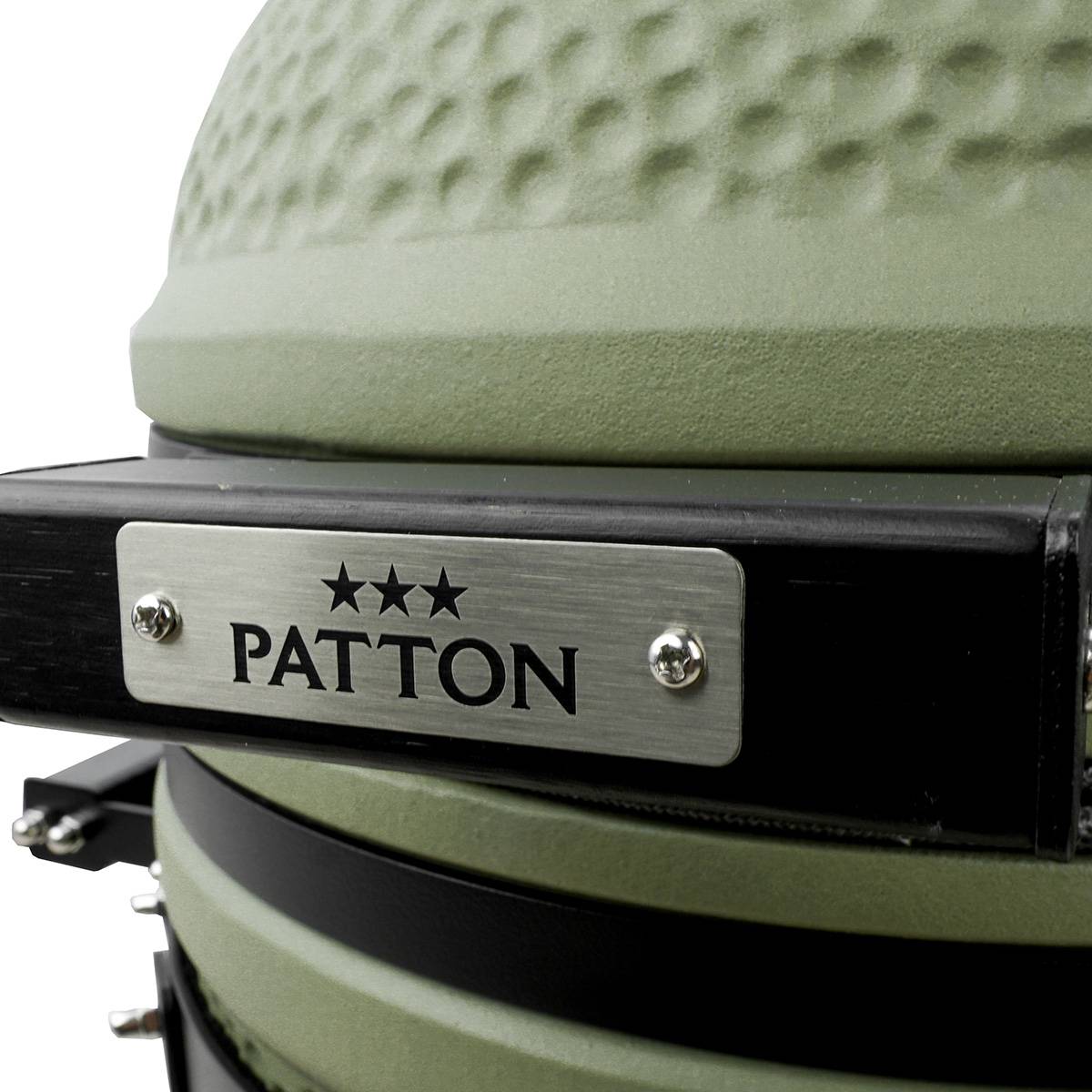 Barbecue kamado en céramique à poser Patton Premium Compact 15" - Grille Ø 34 cm - vert olive mat - Image 8