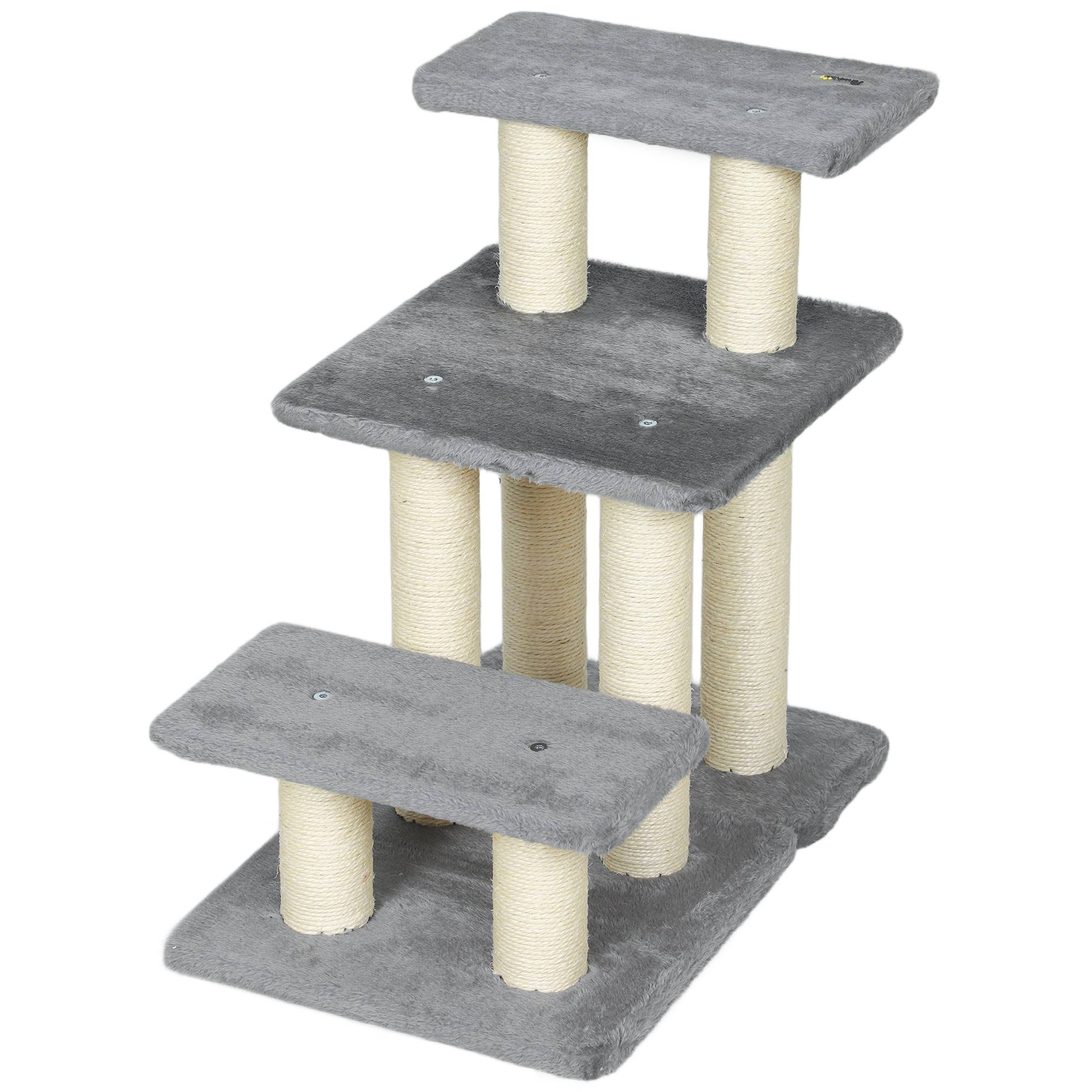 Sans Marque - Escalier 3 marches 54cm, griffoirs sisal, balle, petit chien/chat - Image 2