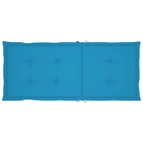 PANGIVO - Chaise de jardin inclinable bois d'acacia coussin bleu 57 x 69 x 111 cm - PANGIVO - Image 8