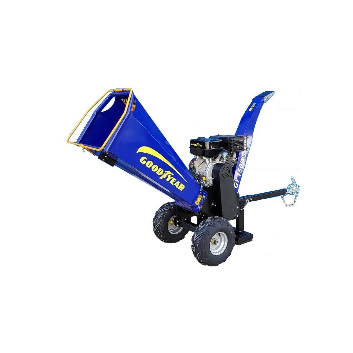 Broyeur de végétaux thermique 15CV Branches Ø5 à 12cm Max Démarrage électrique GOODYEAR - Image 1