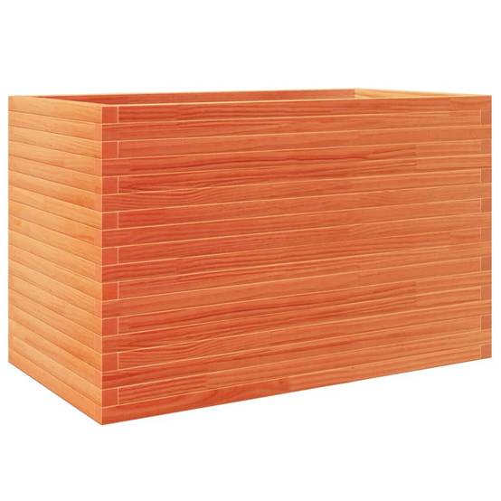 Jardinière Bois Pin Massif Cire Marron 110 x 60 x 68.5 cm - PANGIVO - Image 2