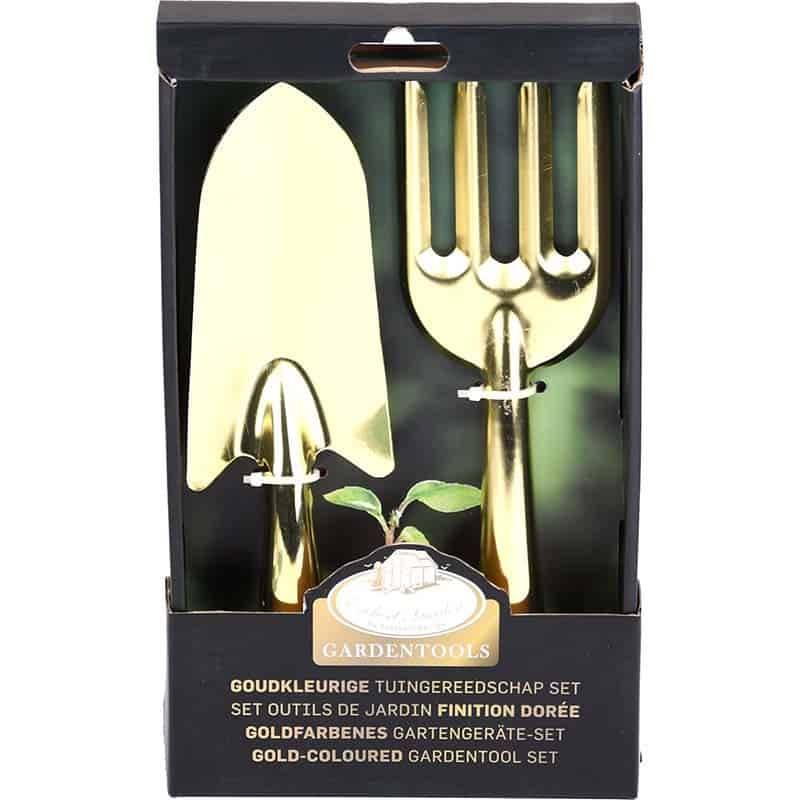 Esschert Design - Kit de 2 Outils de jardin dorés - Esschert Design - Image 1