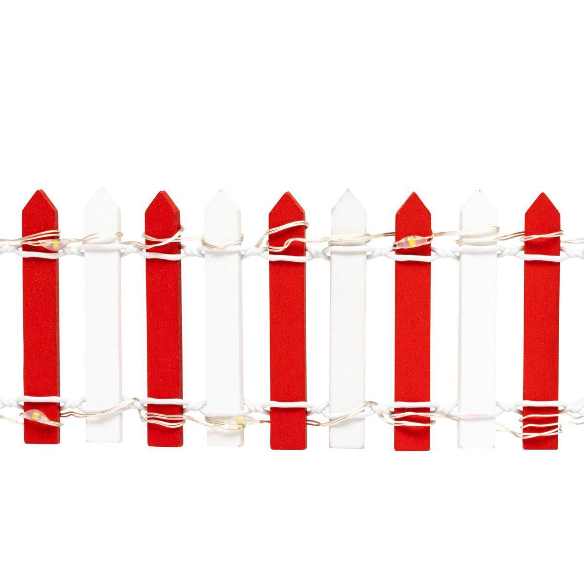 Fééric Lights & Christmas - Accessoire village barrière lumineuse 44 LED rouge et blanc - Feeric Lights & Christmas - Image 2