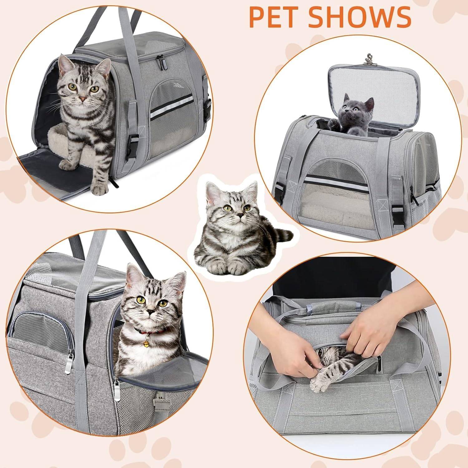 DtopbuyAge - Sac de Transport Pliable et Aéré pour Chat/Chien DtopbuyAge - Image 2