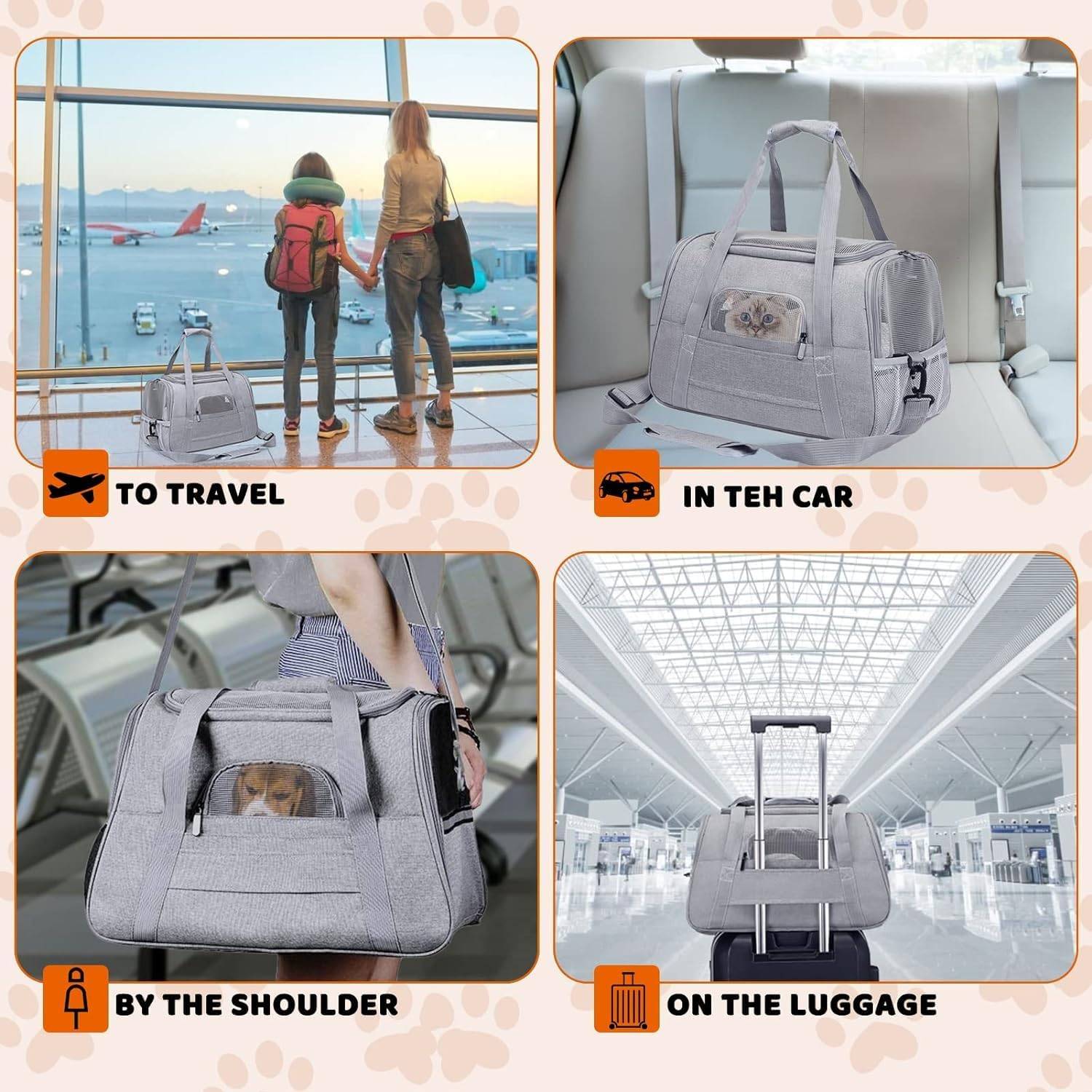 DtopbuyAge - Sac de Transport Pliable et Aéré pour Chat/Chien DtopbuyAge - Image 3