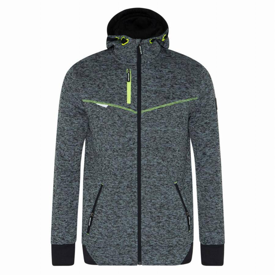 Nineworths - Veste - NORTH WAYS - Botta 1509 Gris chiné / Jaune Fluo T.3XL - Image 1