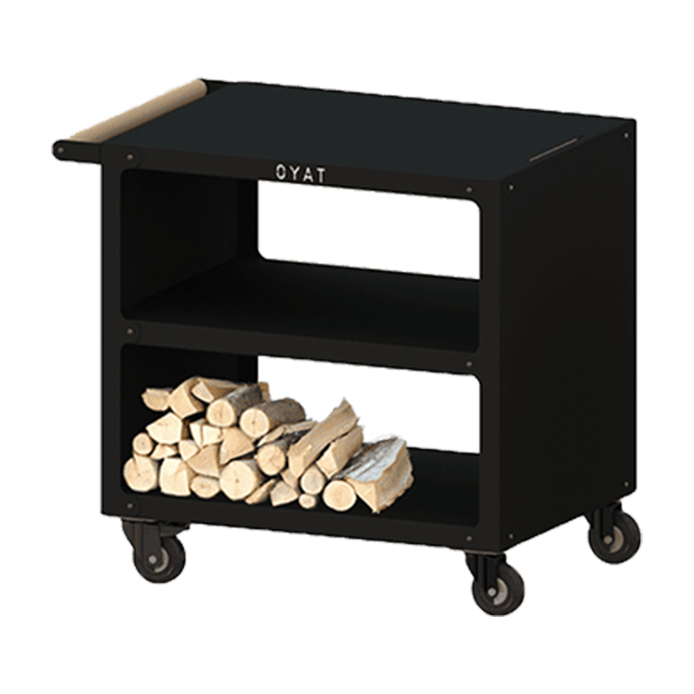 Desserte Pontaillac  80 Noir - Mobilier de cuisine extérieure  en acier thermolaqué - OYAT - Image 1