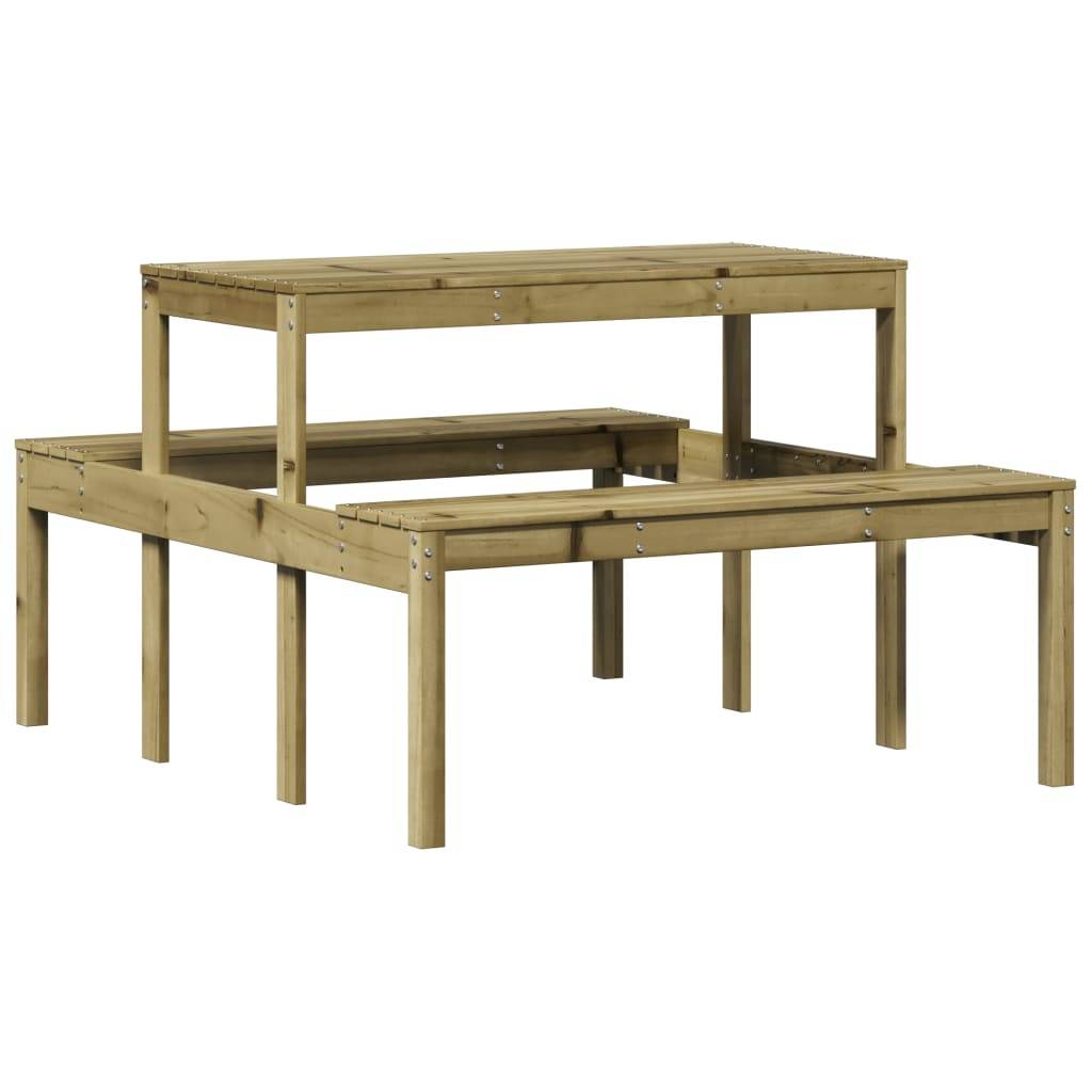 PANGIVO - Table de pique-nique bois de pin imprégné 110 x 134 x 75 cm - PANGIVO - Image 2