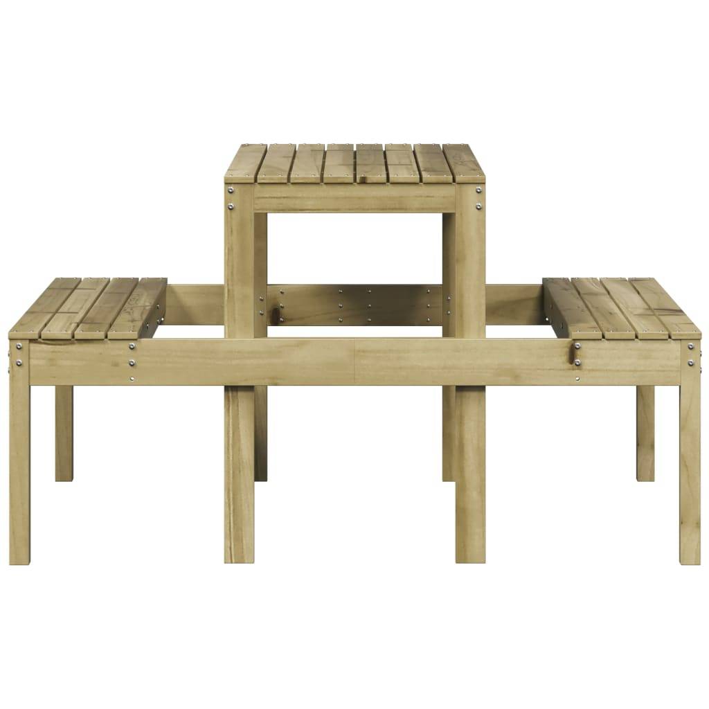 PANGIVO - Table de pique-nique bois de pin imprégné 110 x 134 x 75 cm - PANGIVO - Image 5