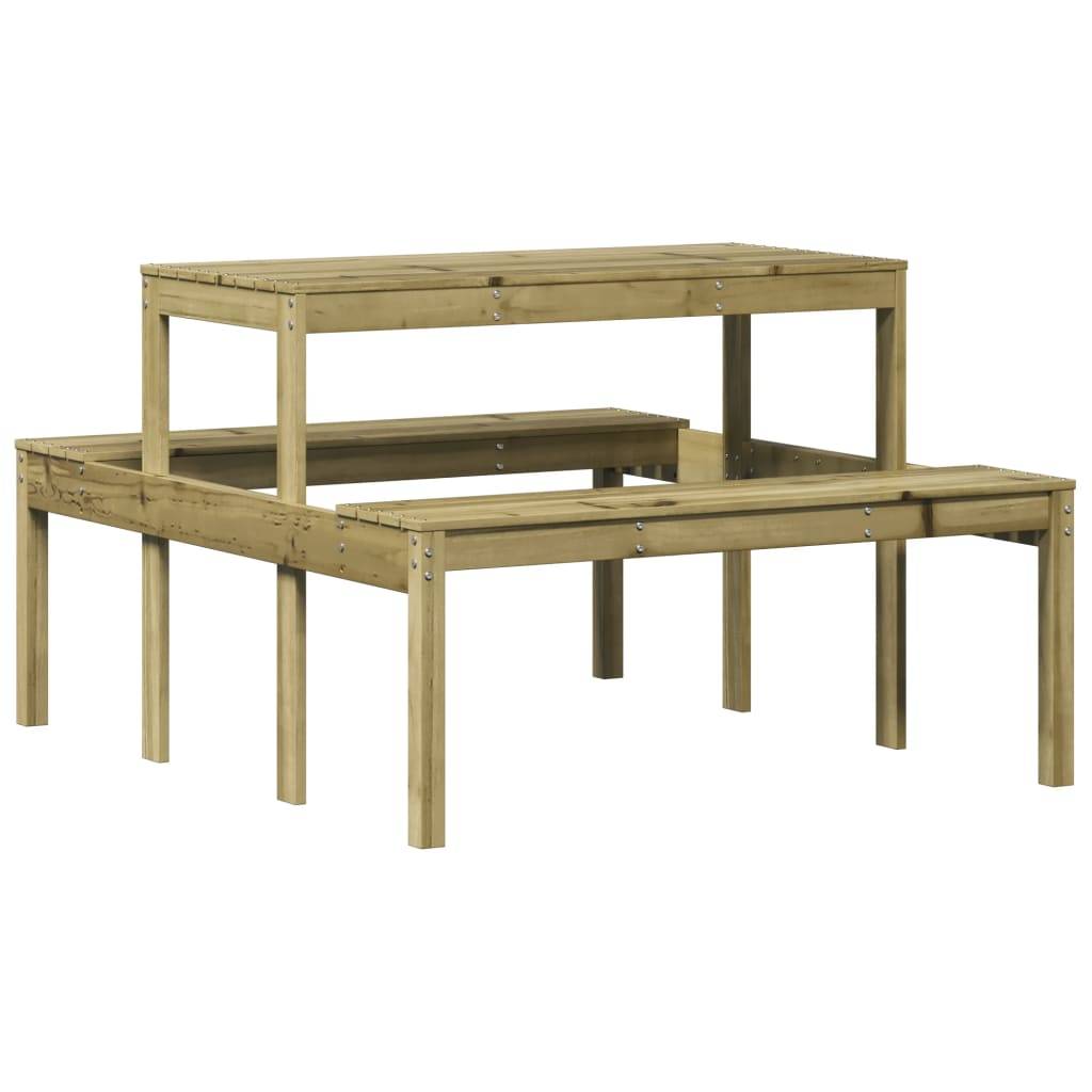 PANGIVO - Table de pique-nique bois de pin imprégné 110 x 134 x 75 cm - PANGIVO - Image 6