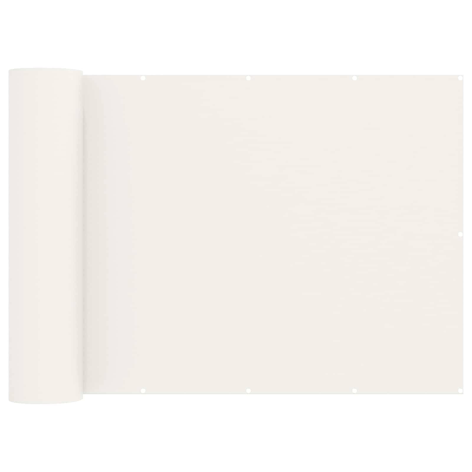 Écran de balcon polyester blanc 600 x 150 cm - PANGIVO - Image 1