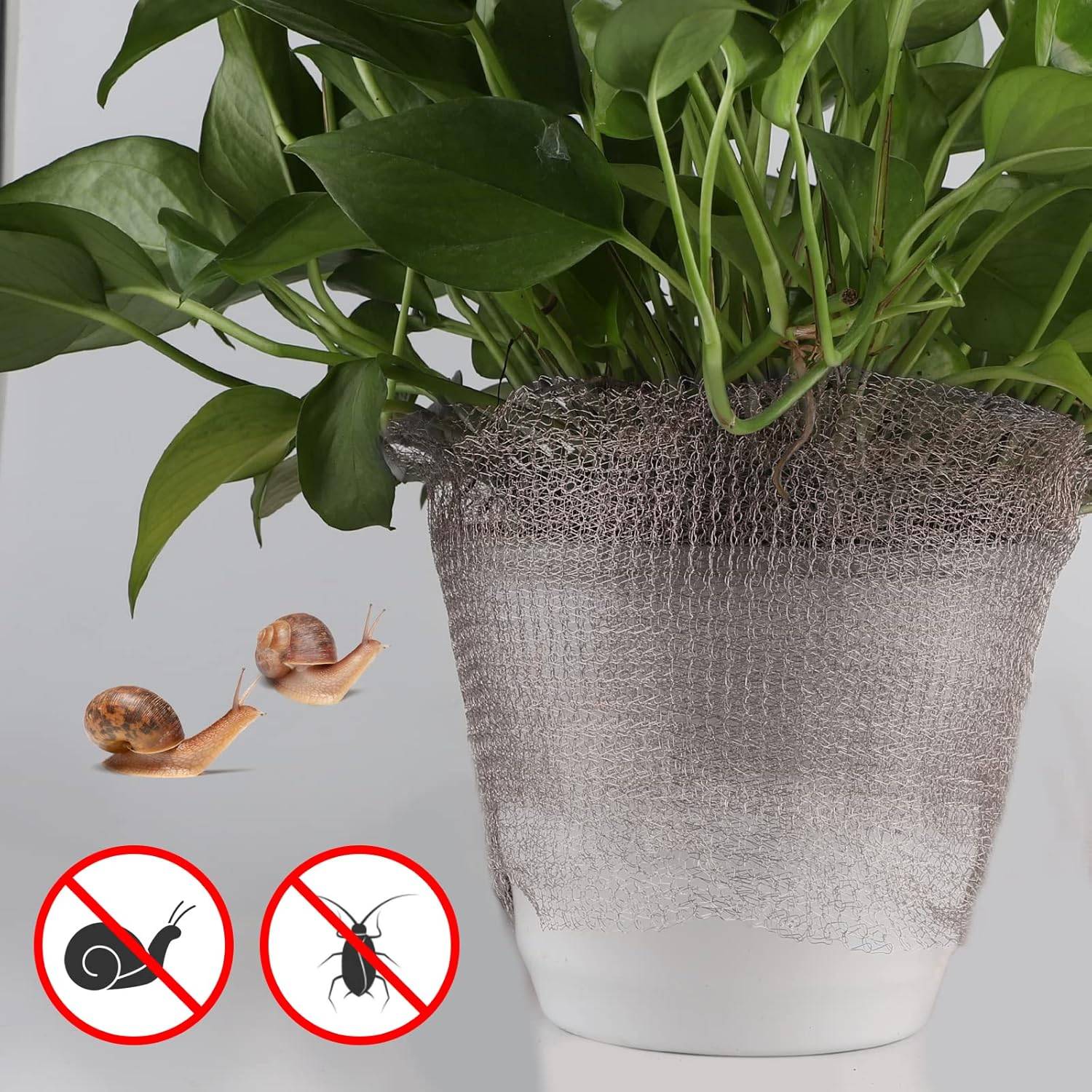 Maille en acier inoxydable, double couche, bouche-trous et fissures, barrière de protection pour plantes de jardin, 12,7 cm x 12 m-Lytech - Image 3