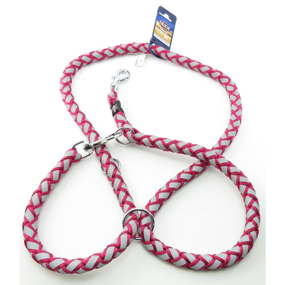 Trixie - Trixie - Laisse Cavo Reflect ø18mm x 2 M. réglable Fushia pour chien - Image 2