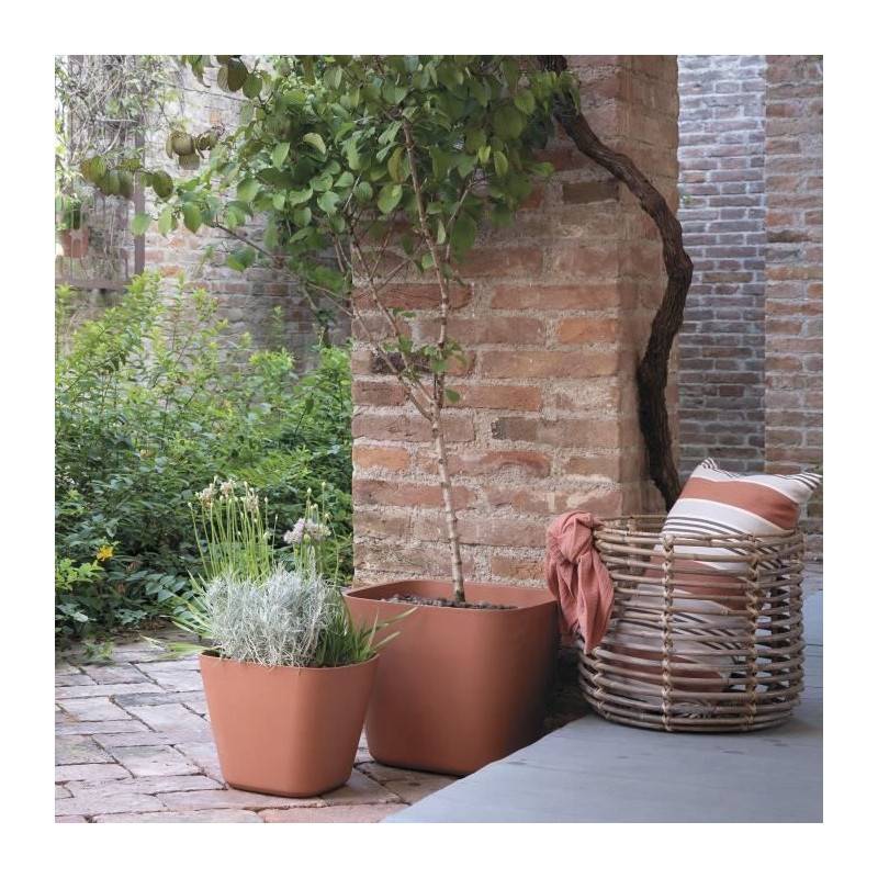 Deroma - Pot De Fleurs Carré - Deroma - Origin - 29 L - Terre Cuite - Image 2
