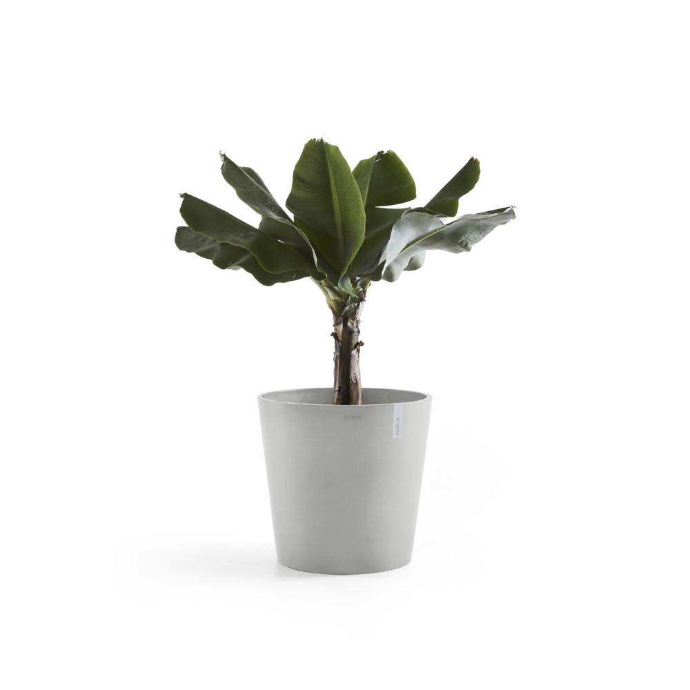 Ecopots - Pot Rond Amsterdam 60 Blanc Gris - Ø 60 x H. 54,8 cm - 100 L ECOPOTS - Image 3