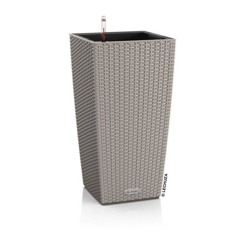Lechuza - Pot De Fleur Lechuza Cubico Cottage 40 - Kit Complet, Brun Sable - Image 1